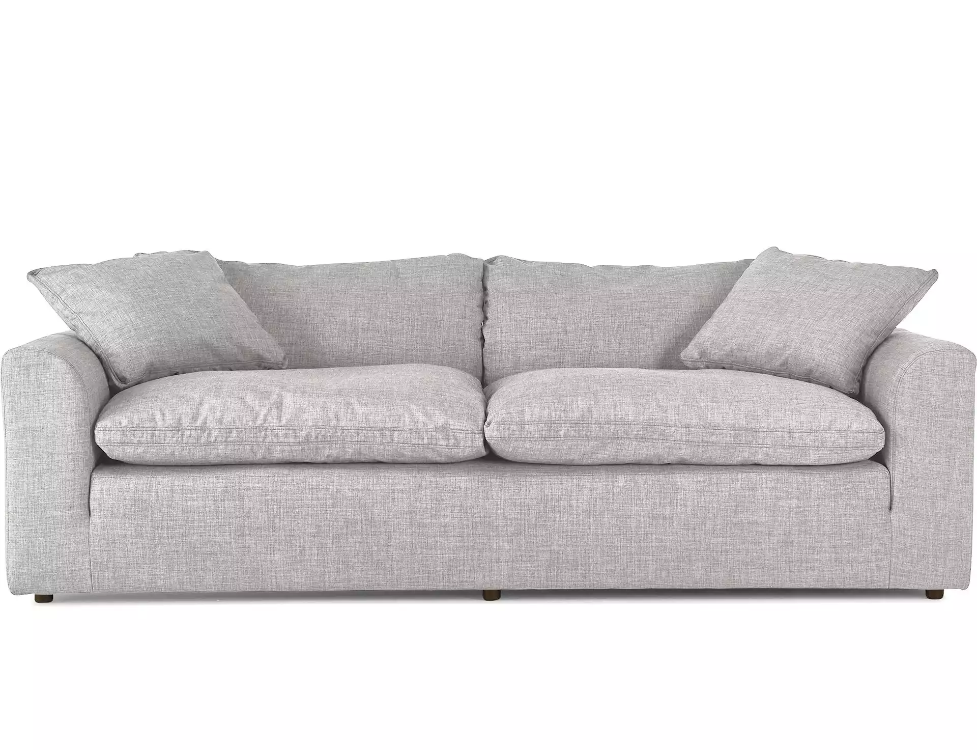 Gray Bryant Mid Century Modern Sofa - Sunbrella Premier Fog