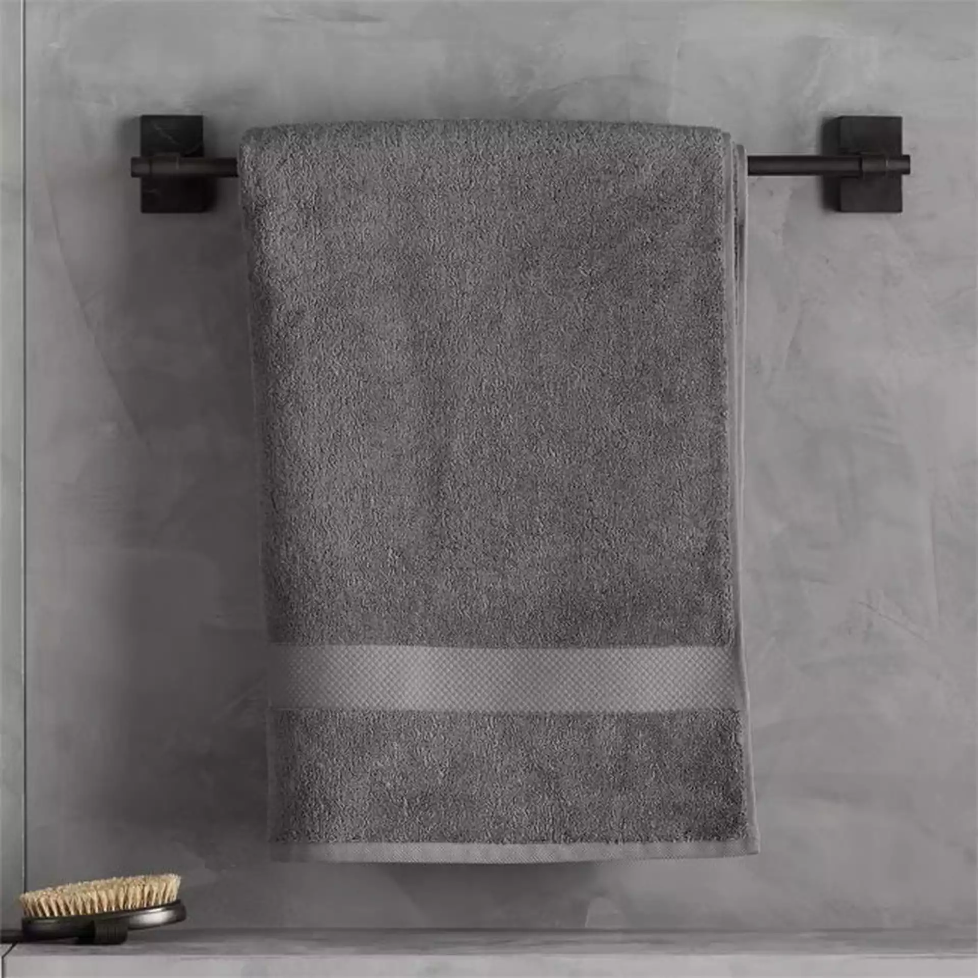 Slattery Dark Grey Bath Towel