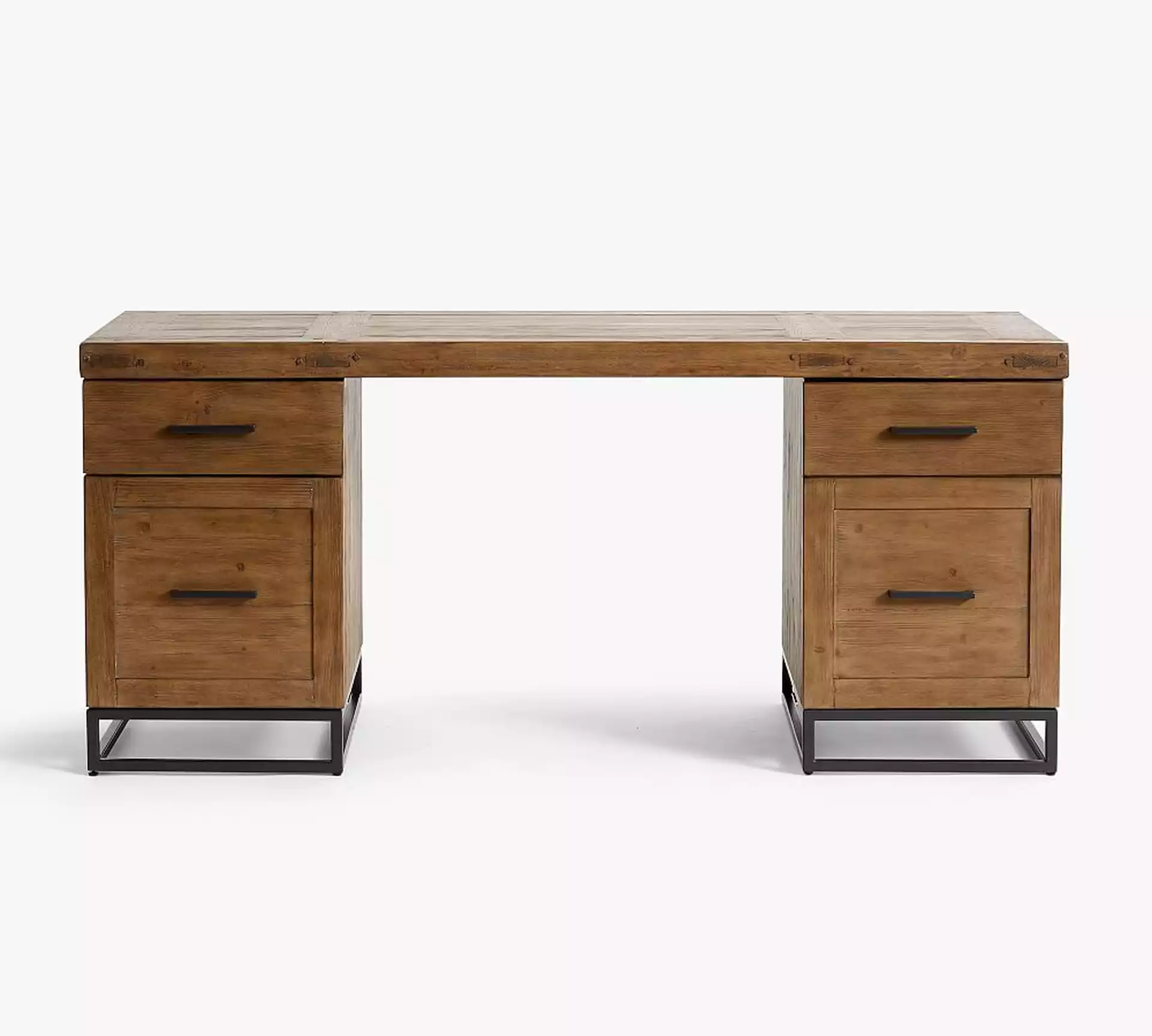 Malcolm 68" Desk, Glazed Pine