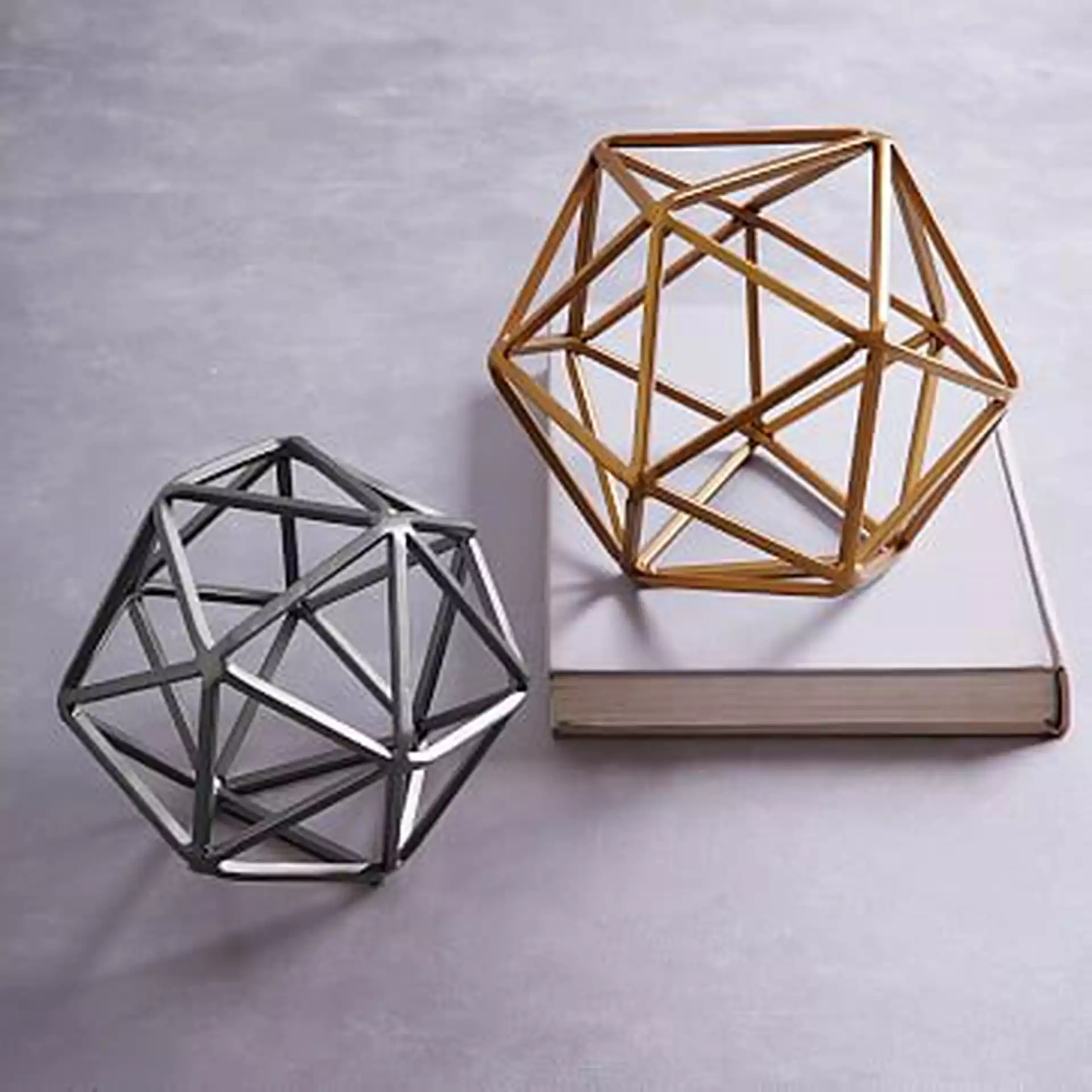 Symmetry Object, Small Octahedron, Gold