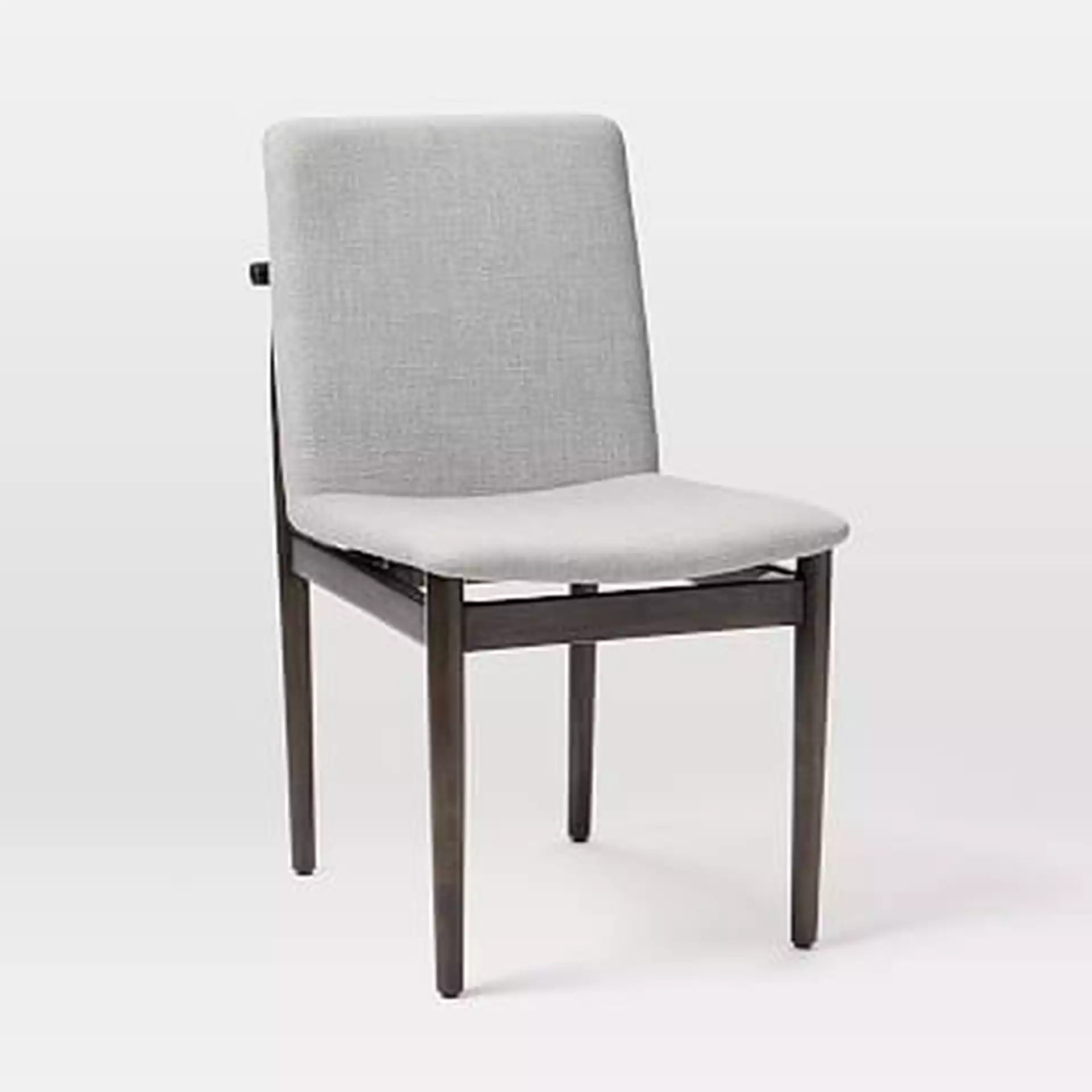 Framework Dining Chair,Performance Velvet,Silver,Walnut
