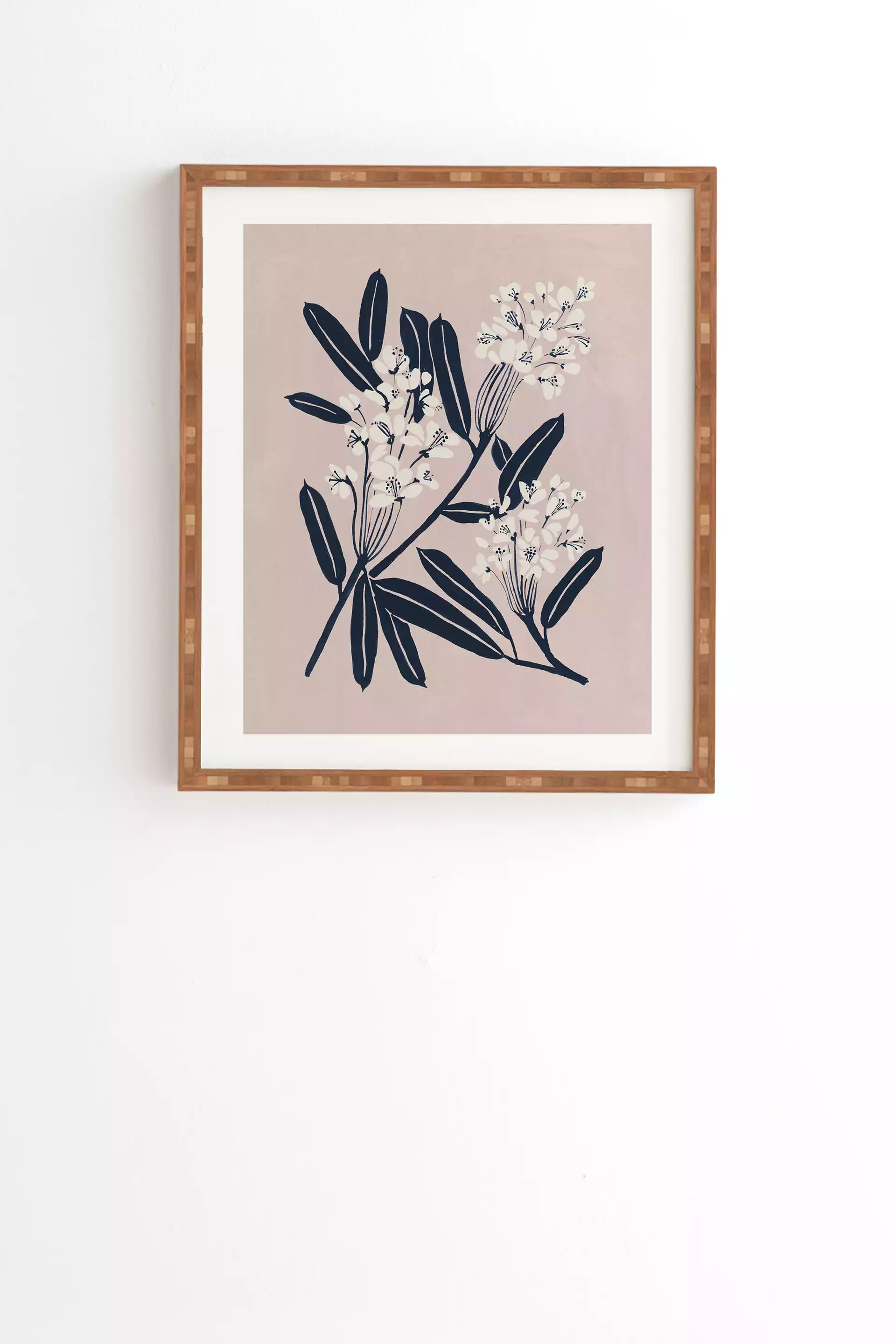 Boho Botanica by Megan Galante - Framed Wall Art Bamboo 30" x 30"