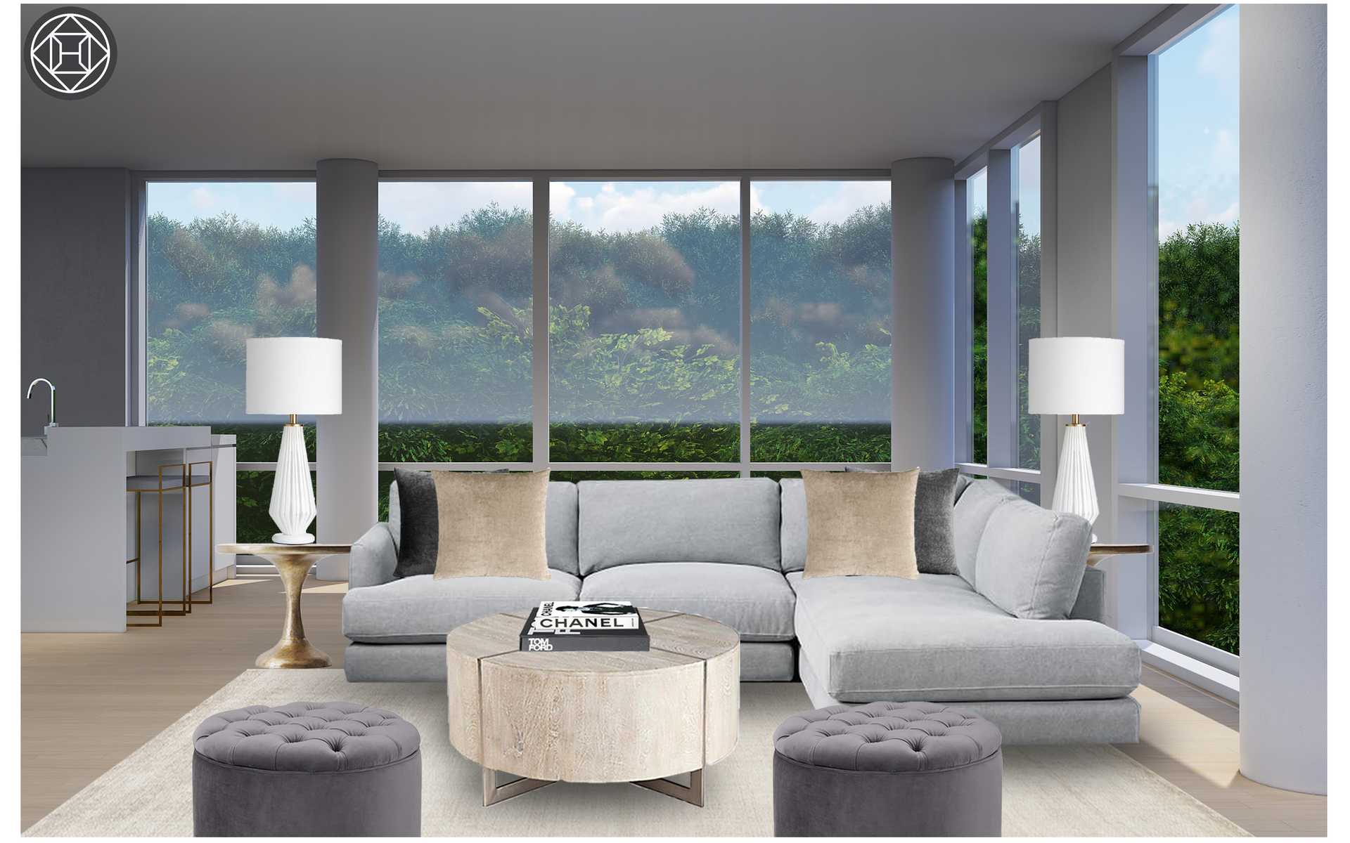 Glam Living Room Design By Havenly Interior Designer Julio