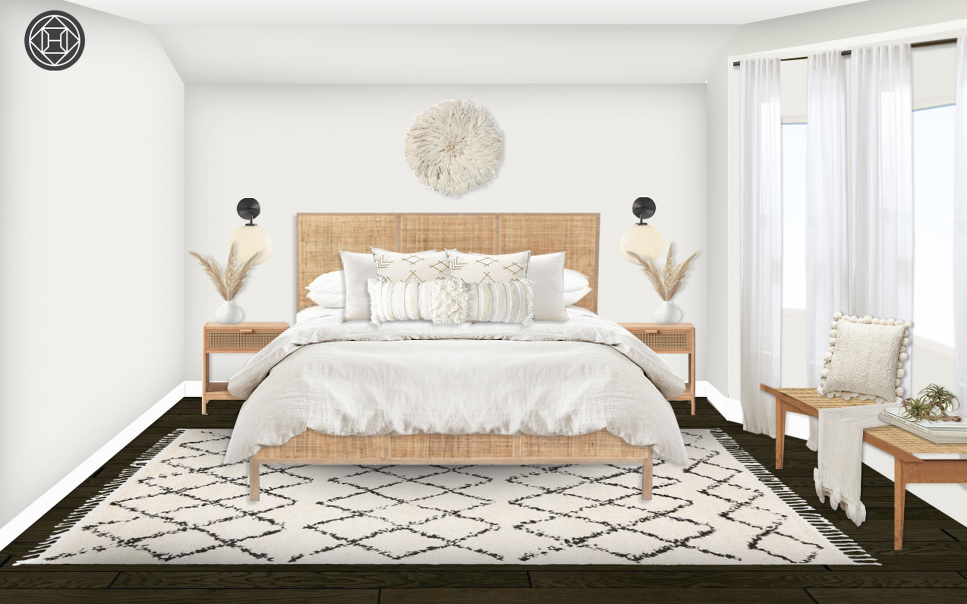 Modern Bohemian Scandinavian Bedroom Design By Havenly Interior Designer Kyla Shop wayfair for all the best scandinavian beds. havenly