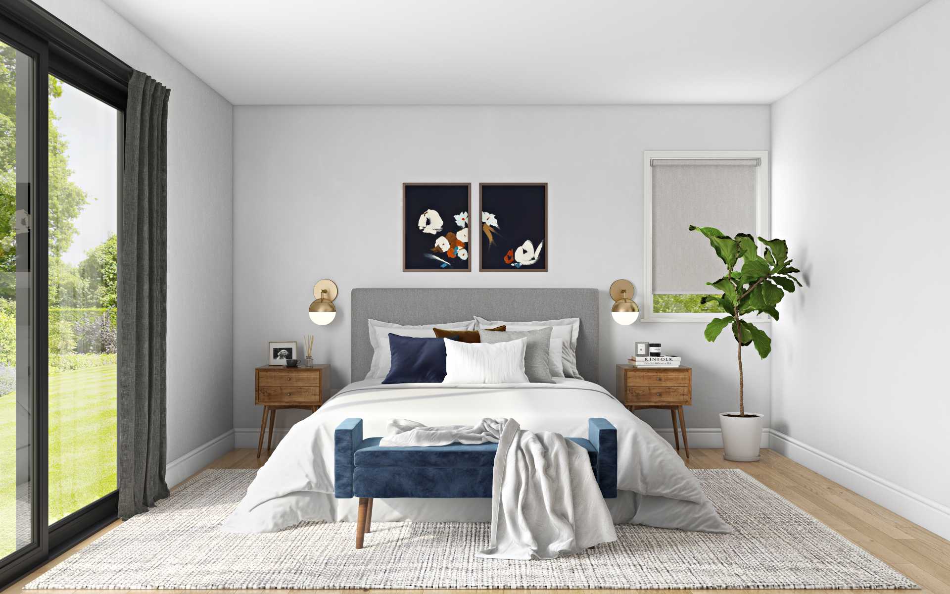 Midcentury Modern, Minimal, Scandinavian Bedroom Design by Havenly ...