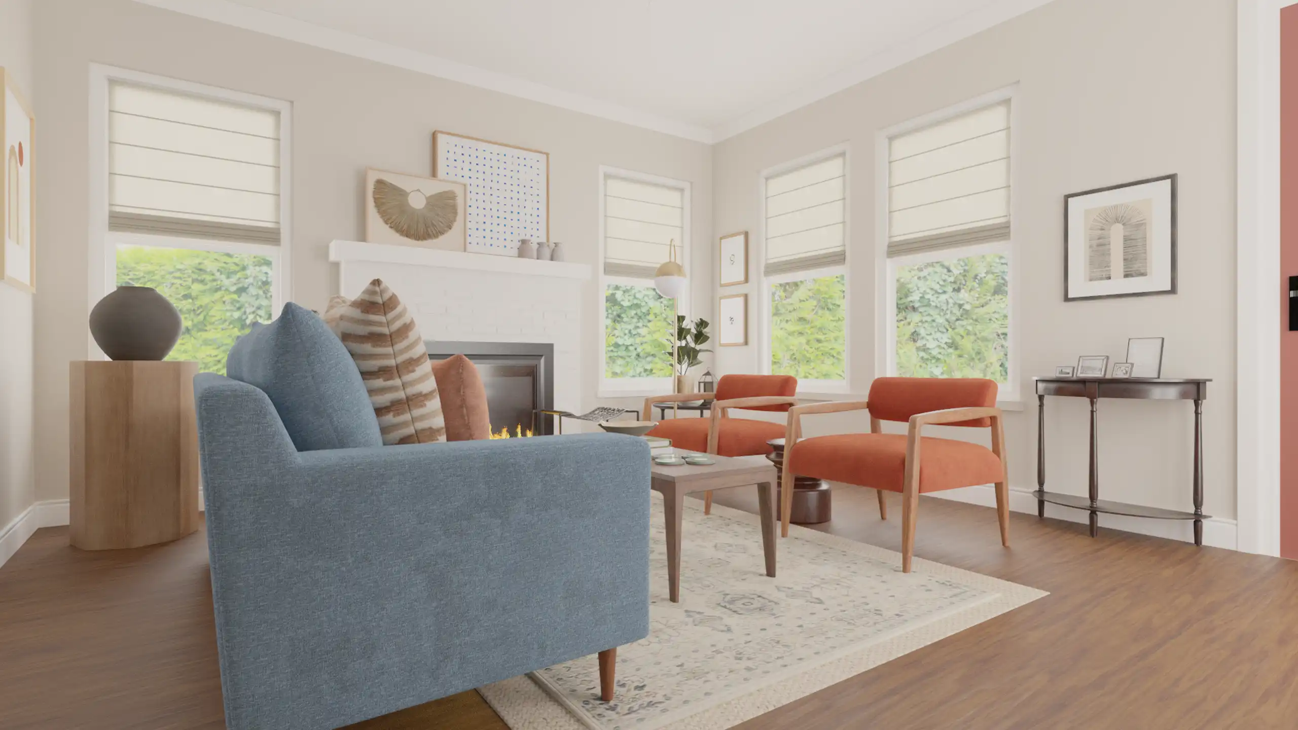 Eclectic, Vintage, Midcentury Modern Living Room by Roslyn | Havenly