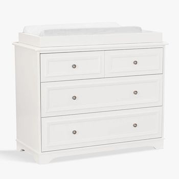 Fillmore Extra Wide Dresser Changing, White Dresser Topper