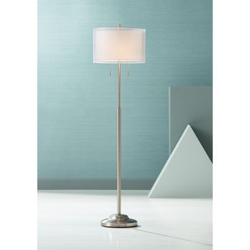 possini euro design white flower floor lamp