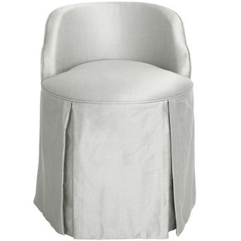 Everly Vanity Swivel Chair Distressed Velvet Aqua Pottery Barn Teen Everly Vanity Swivel Chair Distressed, Distressed Velvet Aqua Everly Vanity Swivel Chair