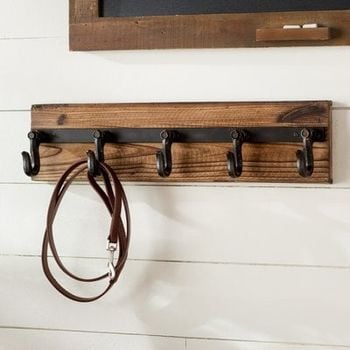 Tovar Industrial Coat Rack Shelf Wall Mounted Coat Hooks Shelf With Hanging Rail 5 Metal Removable Hooks And Storage Shelf For Entryway Hallway Bedroom Bathroom Living Room Wayfair