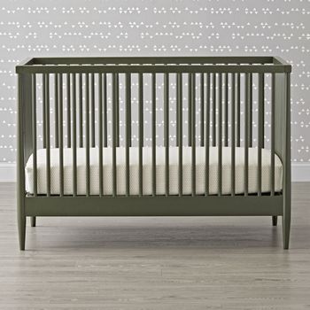 larkin black metal crib
