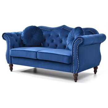 Evianna Nailhead Chesterfield Sofa Wayfair