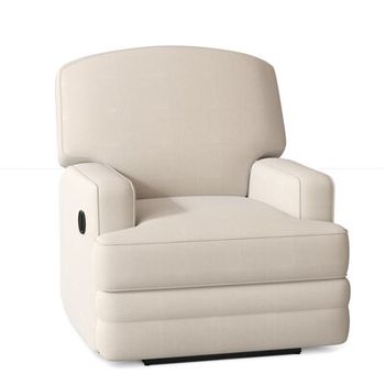 Best Chairs Kersey Upholstered Swivel Glider Recliner Chalk Toysrus Com