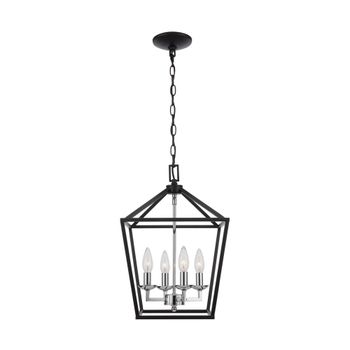 Home Decorators Collection Weyburn 6 Light Black And Polished Chrome Caged Chandelier Depot Havenly - Home Decorators Collection Home Depot