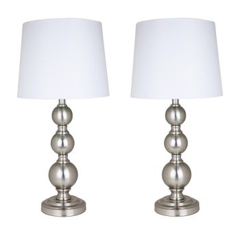 Stacked Crystal Table Lamps Set, Solange Crystal Table Lamps