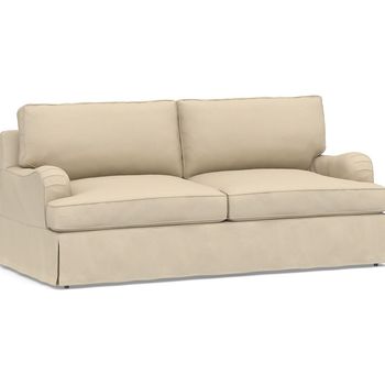 Soma Hawthorne English Slipcovered Sofa Polyester Wrapped Cushions Twill Cadet Navy Pottery Barn Havenly Soma Hawthorne English Slipcovered Sofa, Hawthorne English Arm Slipcovered Sofa