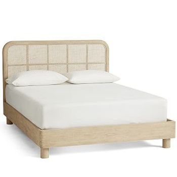 Manzanita Cane Bed Queen Bone White Pottery Barn