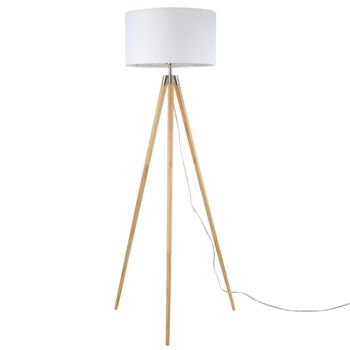 oak tripod table lamp