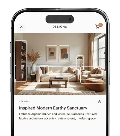 Fast AI design creation interface