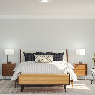 Modern, Midcentury Modern, Scandinavian Bedroom Design by Rhonda Stanbury Interior Designer Kyla