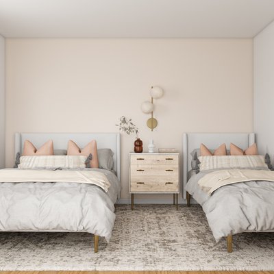 Eclectic, Bohemian, Coastal, Vintage, Minimal Bedroom Design by Rhonda Stanbury Interior Designer Lilly