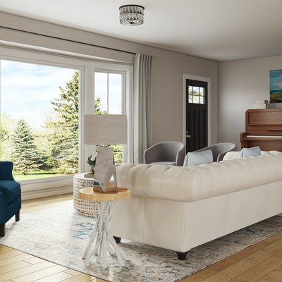 Coastal, Transitional Living Room Design by Rhonda Stanbury Interior Designer Julie