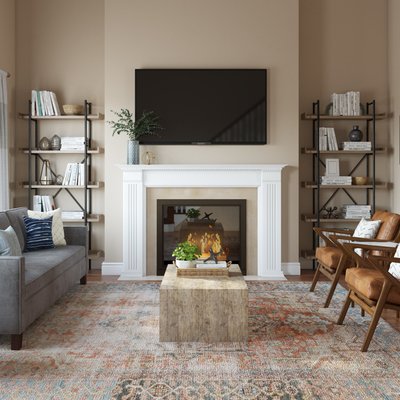 Contemporary, Scandinavian Living Room Design by Rhonda Stanbury Interior Designer Kelly