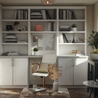 Contemporary, Modern, Eclectic, Bohemian, Midcentury Modern, Scandinavian Office Design by Rhonda Stanbury Interior Designer Lisa