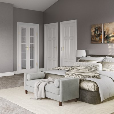 Bohemian, Scandinavian Bedroom Design by Rhonda Stanbury Interior Designer Morgan