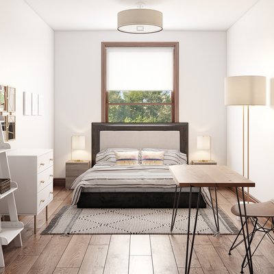 Contemporary, Modern, Bohemian, Midcentury Modern, Scandinavian Bedroom Design by Rhonda Stanbury Interior Designer Han