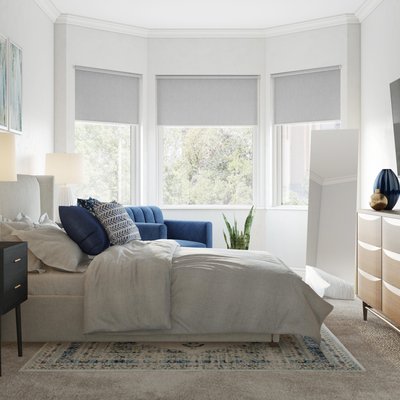 Modern, Bohemian, Scandinavian Bedroom Design by Rhonda Stanbury Interior Designer Shaina