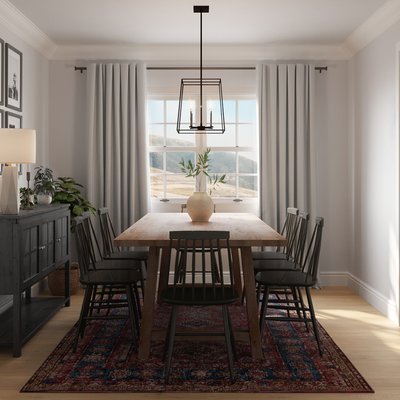 Bohemian, Scandinavian Dining Room Design by Rhonda Stanbury Interior Designer Nicole