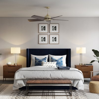Bohemian, Global, Midcentury Modern Bedroom Design by Rhonda Stanbury Interior Designer Amanda