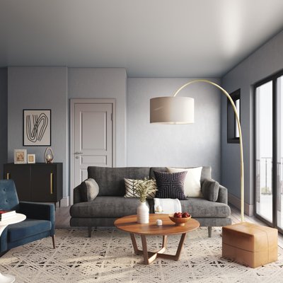 Modern, Midcentury Modern, Minimal, Scandinavian Living Room Design by Rhonda Stanbury Interior Designer Saba