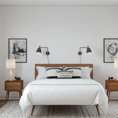 Modern, Industrial, Minimal, Scandinavian Bedroom Design by Rhonda Stanbury Interior Designer Heather