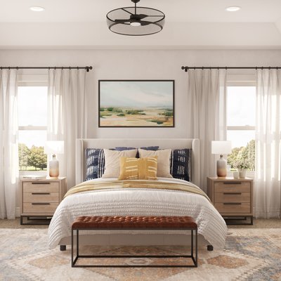 Eclectic, Farmhouse, Rustic Bedroom Design by Rhonda Stanbury Interior Designer Lilly