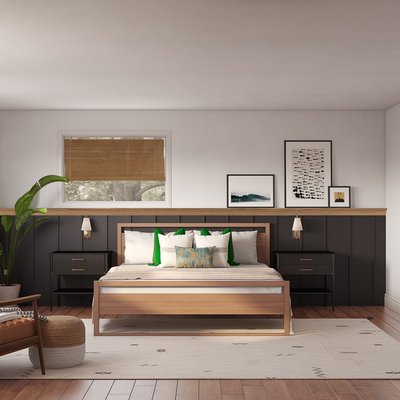 Contemporary, Modern, Bohemian Bedroom Design by Rhonda Stanbury Interior Designer Jodi