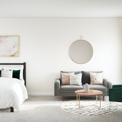 Modern, Bohemian, Midcentury Modern Bedroom Design by Rhonda Stanbury Interior Designer Laura