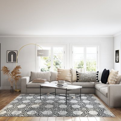 Eclectic, Transitional Living Room Design by Rhonda Stanbury Interior Designer Brianna