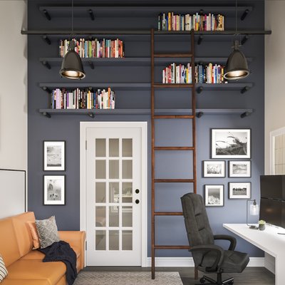 Modern, Industrial, Farmhouse, Rustic Office Design by Rhonda Stanbury Interior Designer Lisa
