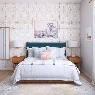 Bohemian, Glam Bedroom Design by Rhonda Stanbury Interior Designer Chelsea