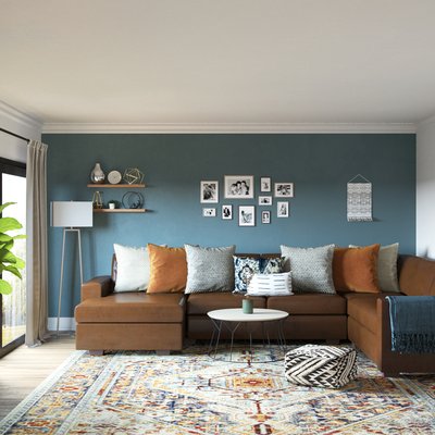 Contemporary, Eclectic Living Room Design by Rhonda Stanbury Interior Designer Rania