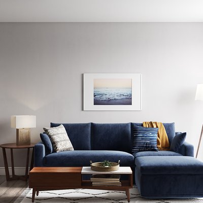 Bohemian, Midcentury Modern Living Room Design by Rhonda Stanbury Interior Designer Ella
