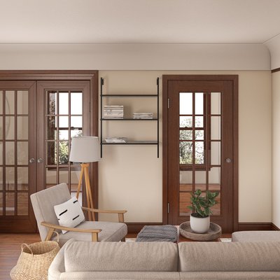 Modern, Bohemian, Midcentury Modern Living Room Design by Rhonda Stanbury Interior Designer Corey