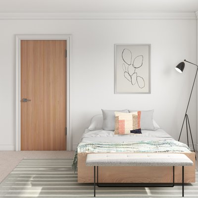 Modern, Eclectic, Bohemian, Rustic, Midcentury Modern, Minimal, Scandinavian Bedroom Design by Rhonda Stanbury Interior Designer Jennifer