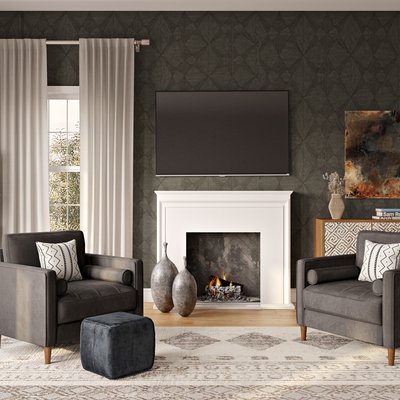 Modern Living Room Design by Rhonda Stanbury Interior Designer Megan