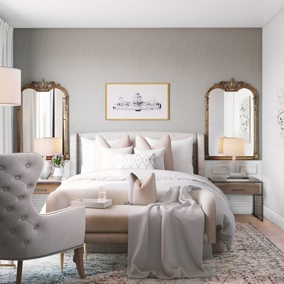 Modern, Classic, Glam Bedroom Design by Rhonda Stanbury Interior Designer Vivian