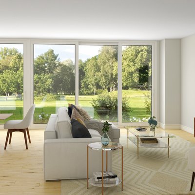 Modern, Classic, Midcentury Modern, Classic Contemporary Living Room Design by Rhonda Stanbury Interior Designer Mayra