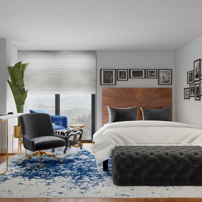 Eclectic Bedroom Design by Rhonda Stanbury Interior Designer Julio