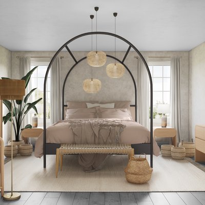 Bohemian, Minimal Bedroom Design by Rhonda Stanbury Interior Designer Ghianella